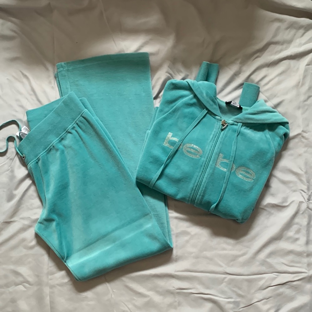 BEBE woman’s velour sweatsuit